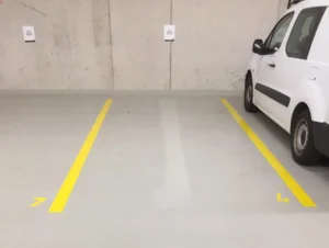 markierung am boden signaletik