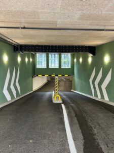 tiefgarage wandmarkierung