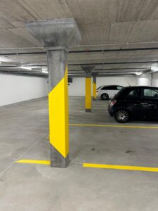 wandgestaltung tiefgarage